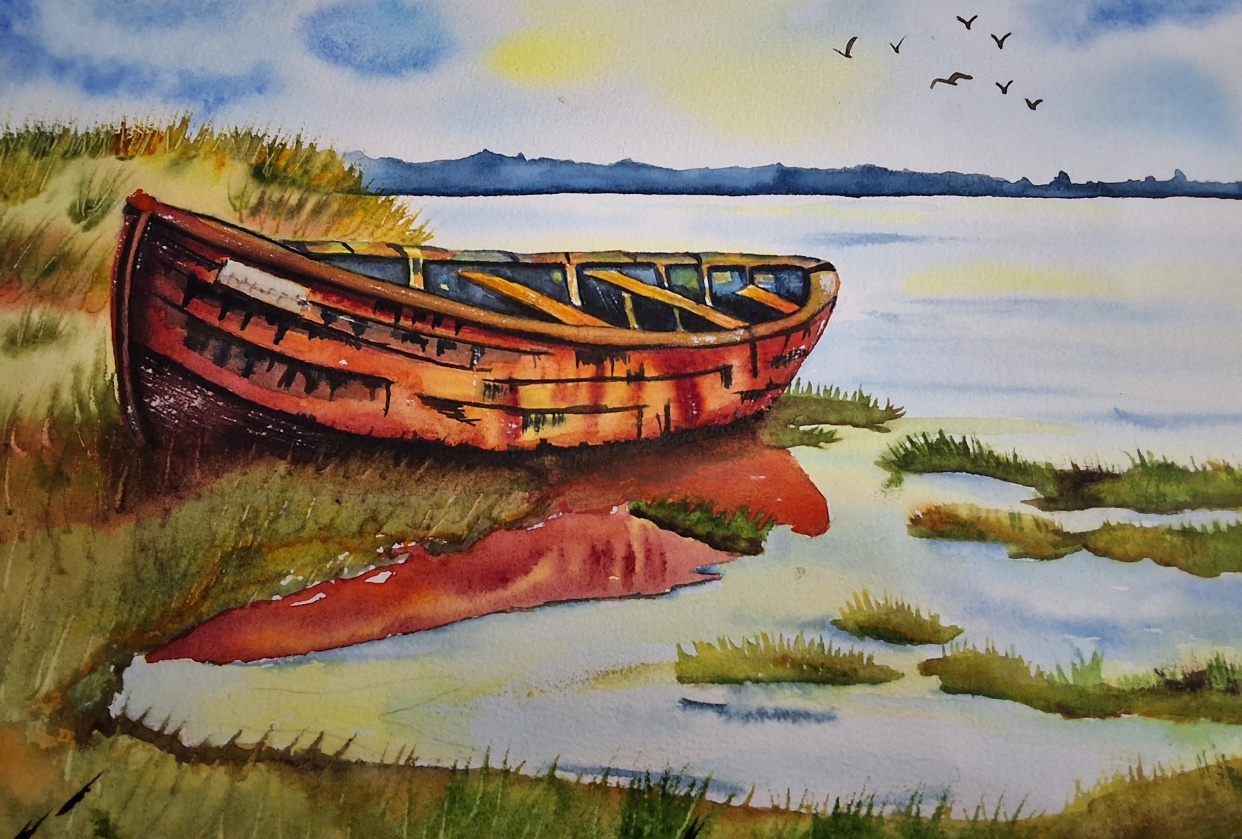 The old red boat - student project