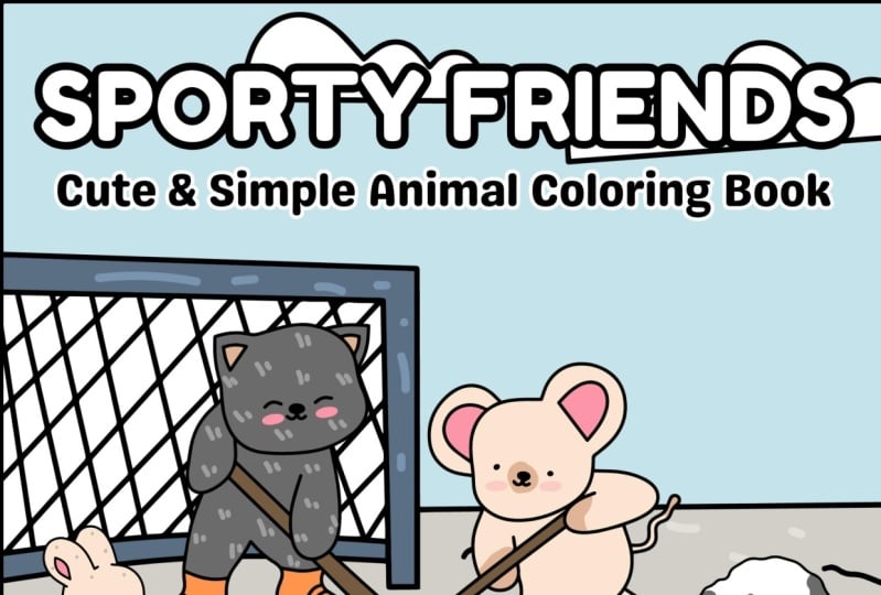Sporty Friends Coloring Book