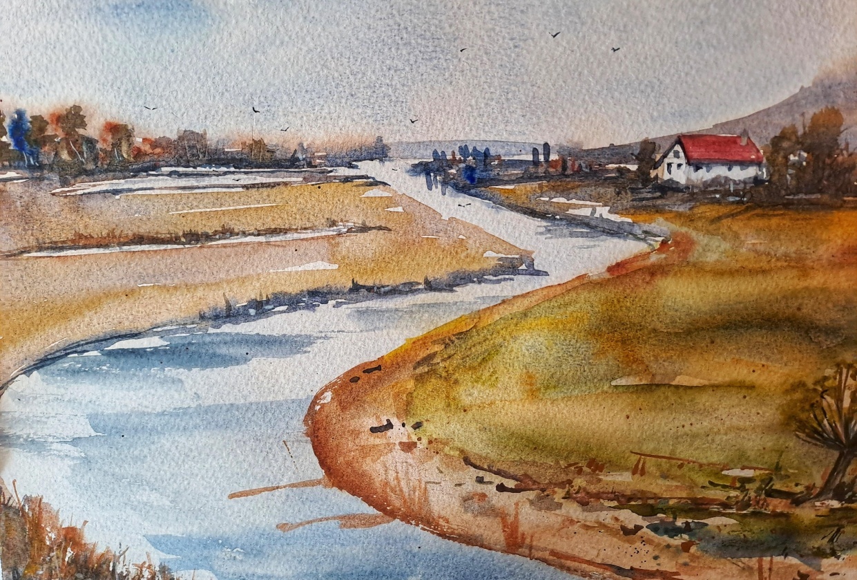 Loose and quick landscape - student project