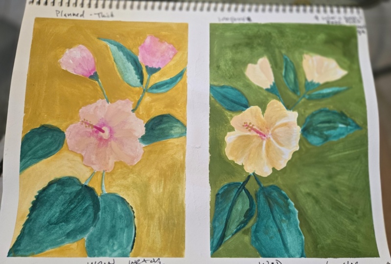 Not my best but 1st try w guache