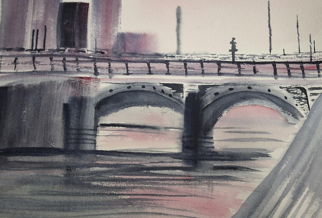 Loosening up and painting with speed - student project