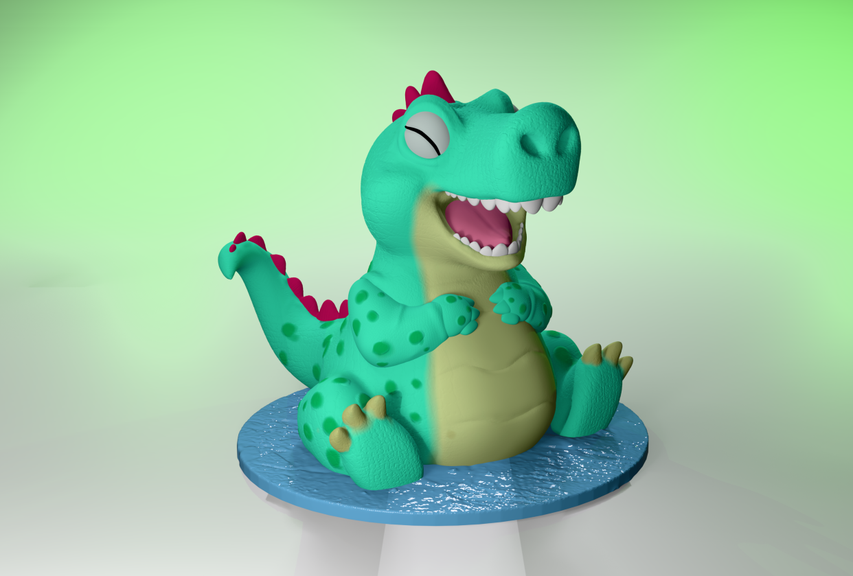 Baby Croc Render - student project