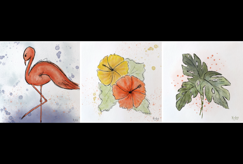 Trendy Tropical Trio