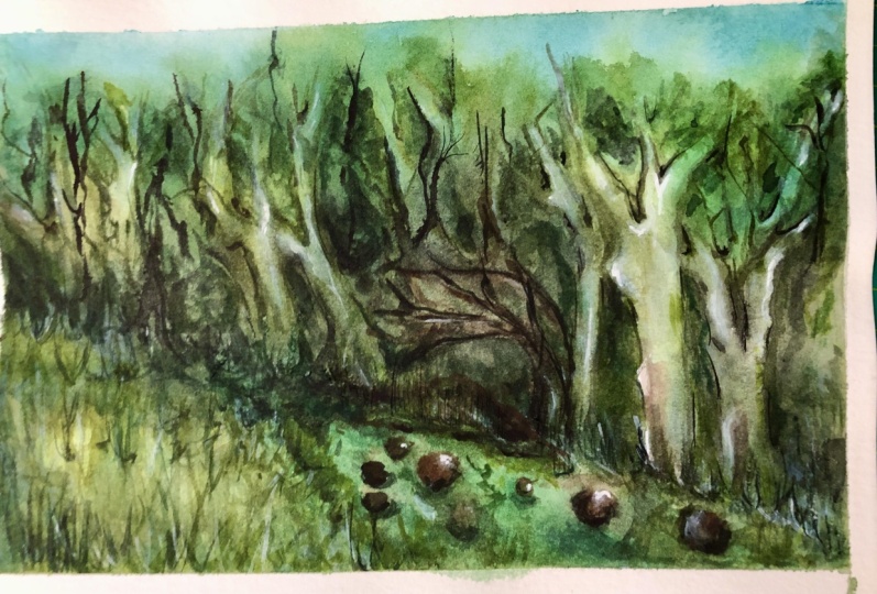 Atmospheric natural landscape