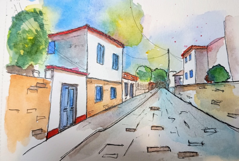 One-point perspective
