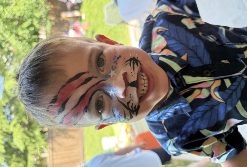 Half-face Patriotic Tiger
