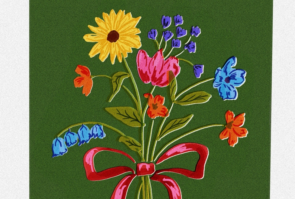 RISO bouquet - student project