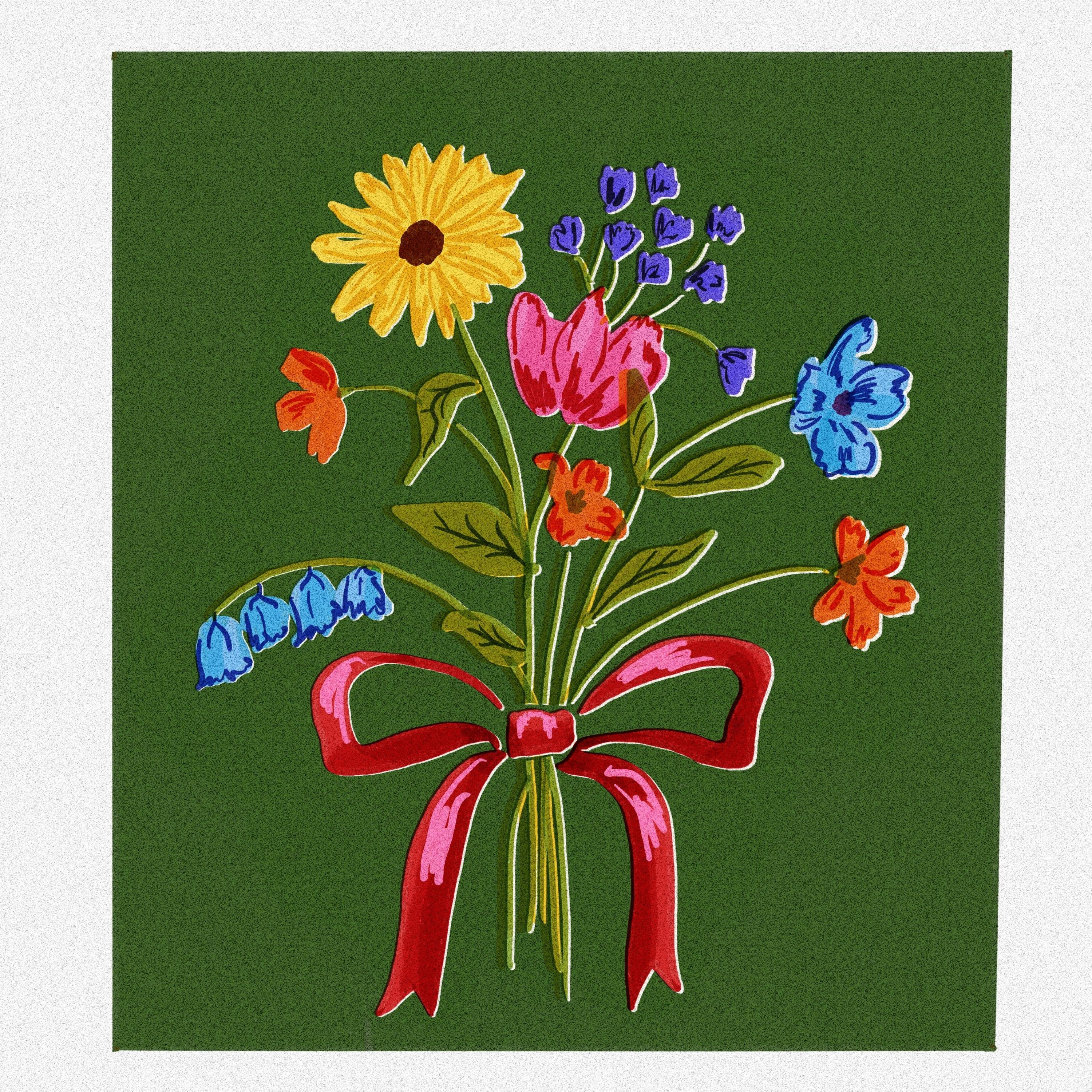 RISO bouquet - student project