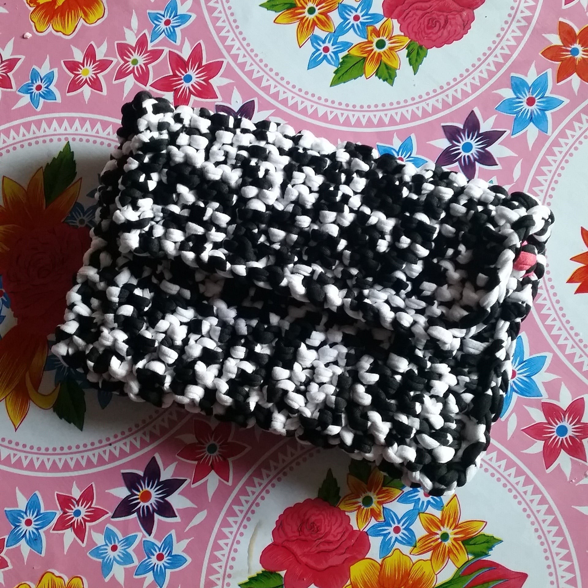 Black and white Tender Loving Clutch - student project