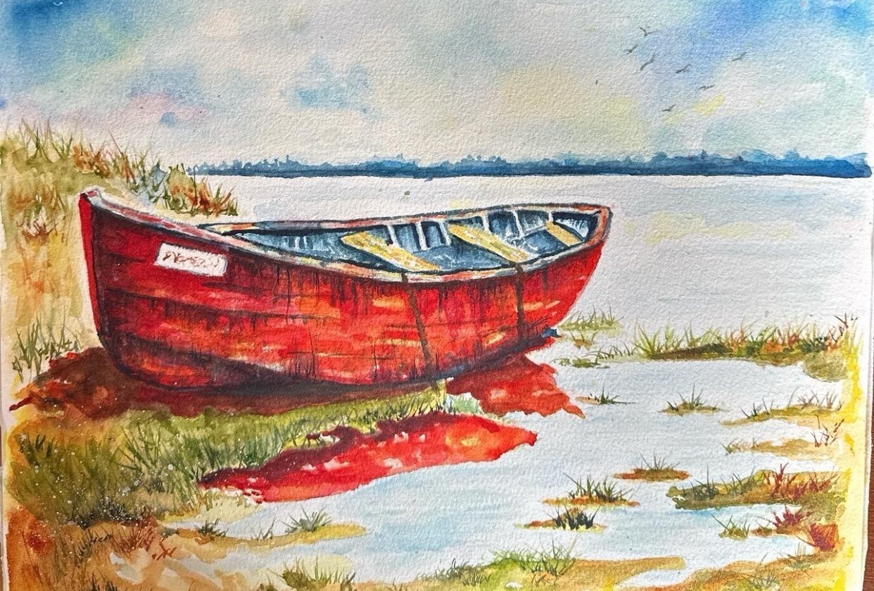 The old red boat - student project