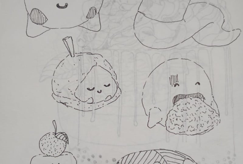 dibujo de monstruos adorables