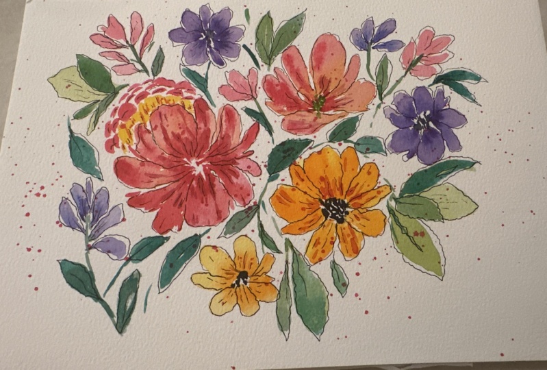 Filbert Brush bouquet