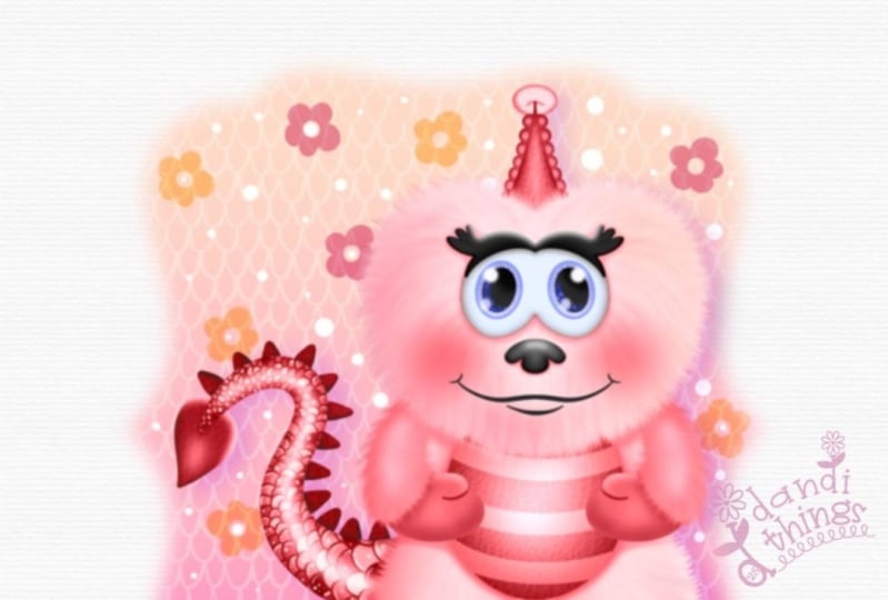Powder Puff Monster