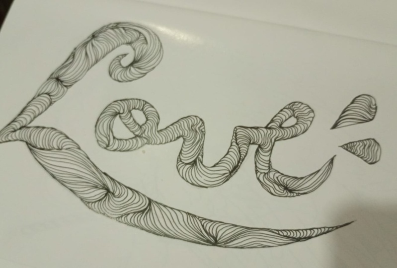 garabatos en letras