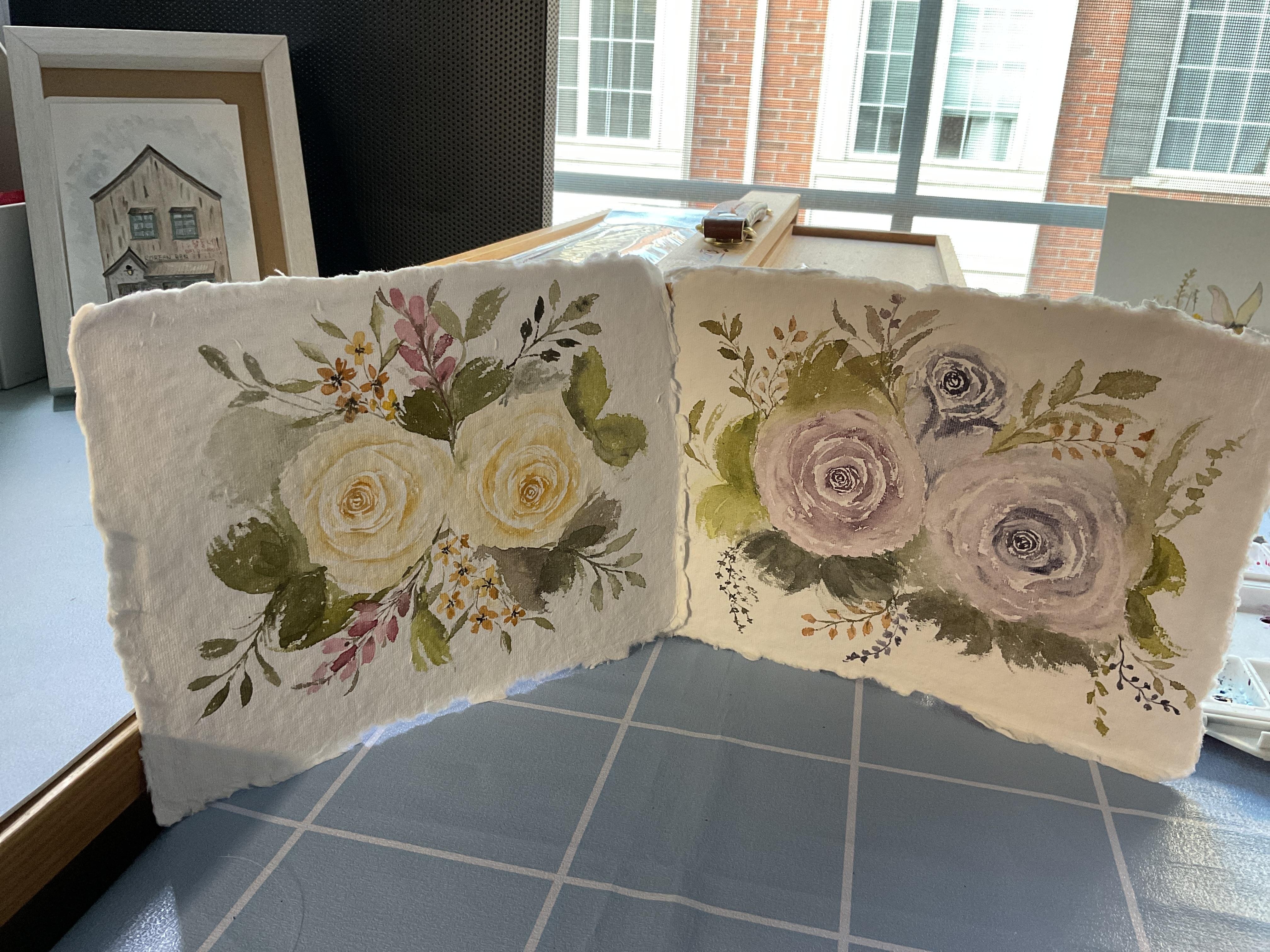 Vintage Rose Painting