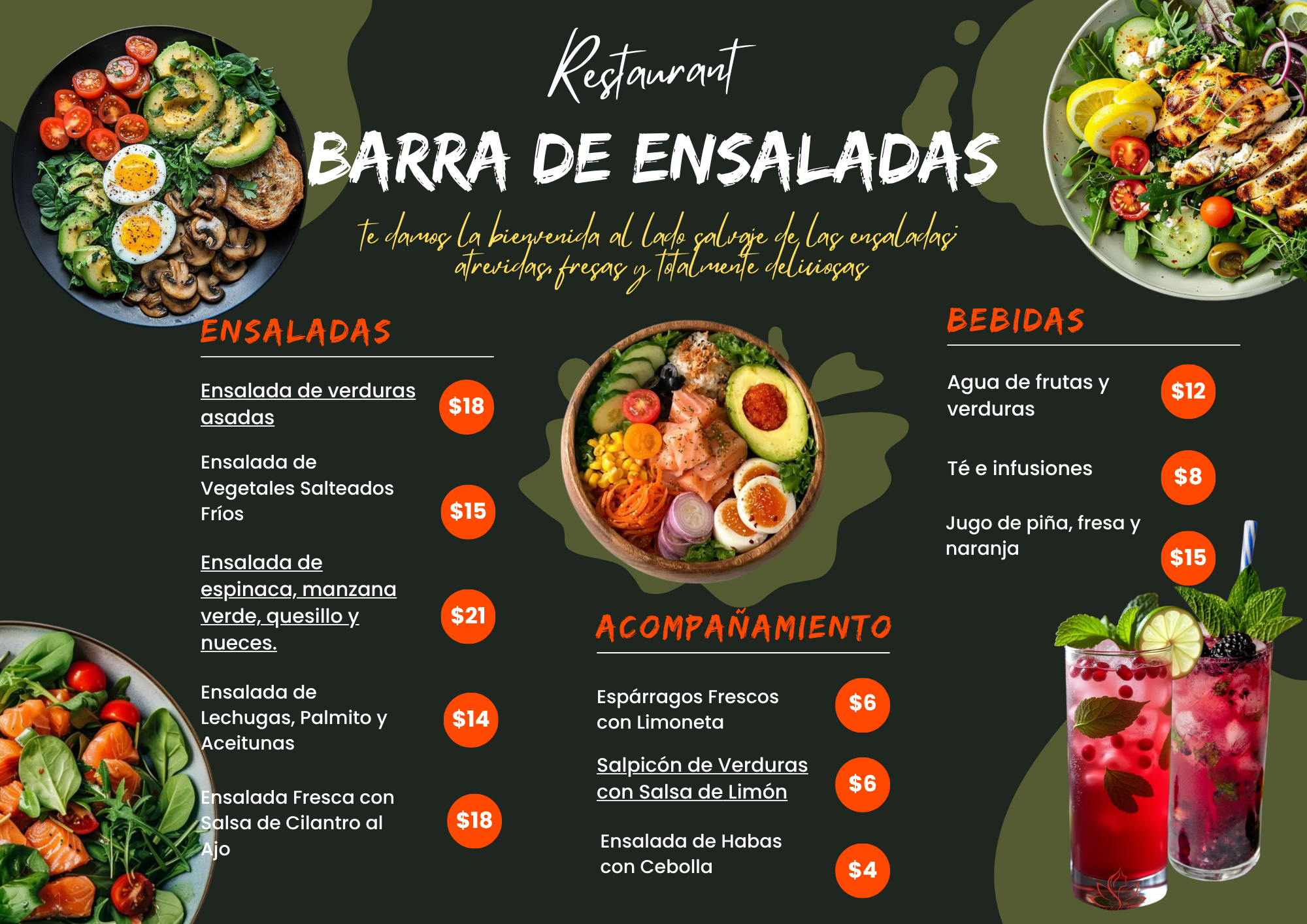 menu - student project