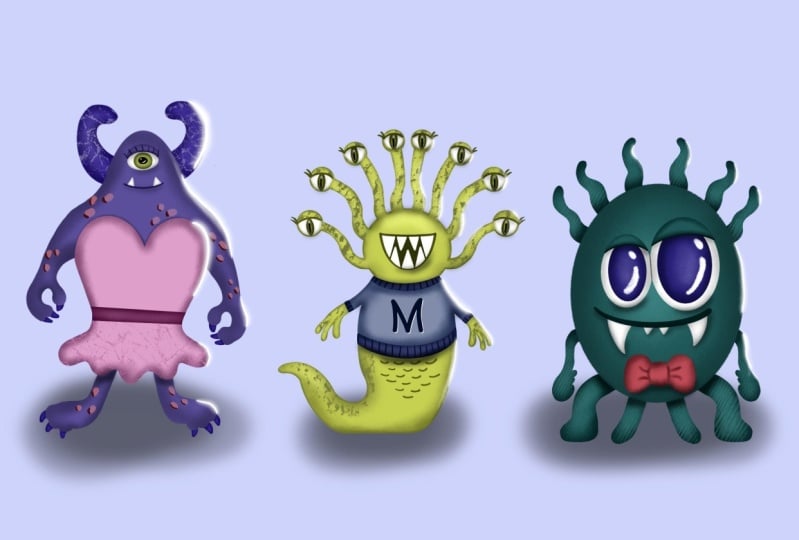 Cute Monster Illustrations