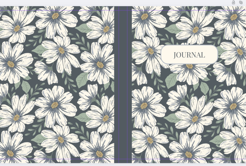 Bold Watercolor Floral Journal