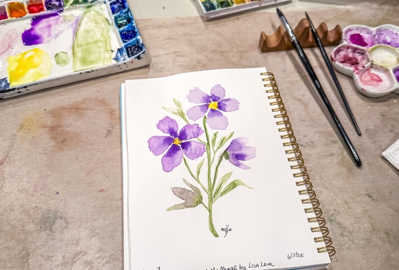 9-Day Watercolor Florals Challenge