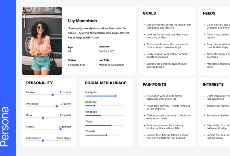 Lily Macintosh - User Persona