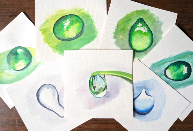 Watercolor Marker Droplet Challenge