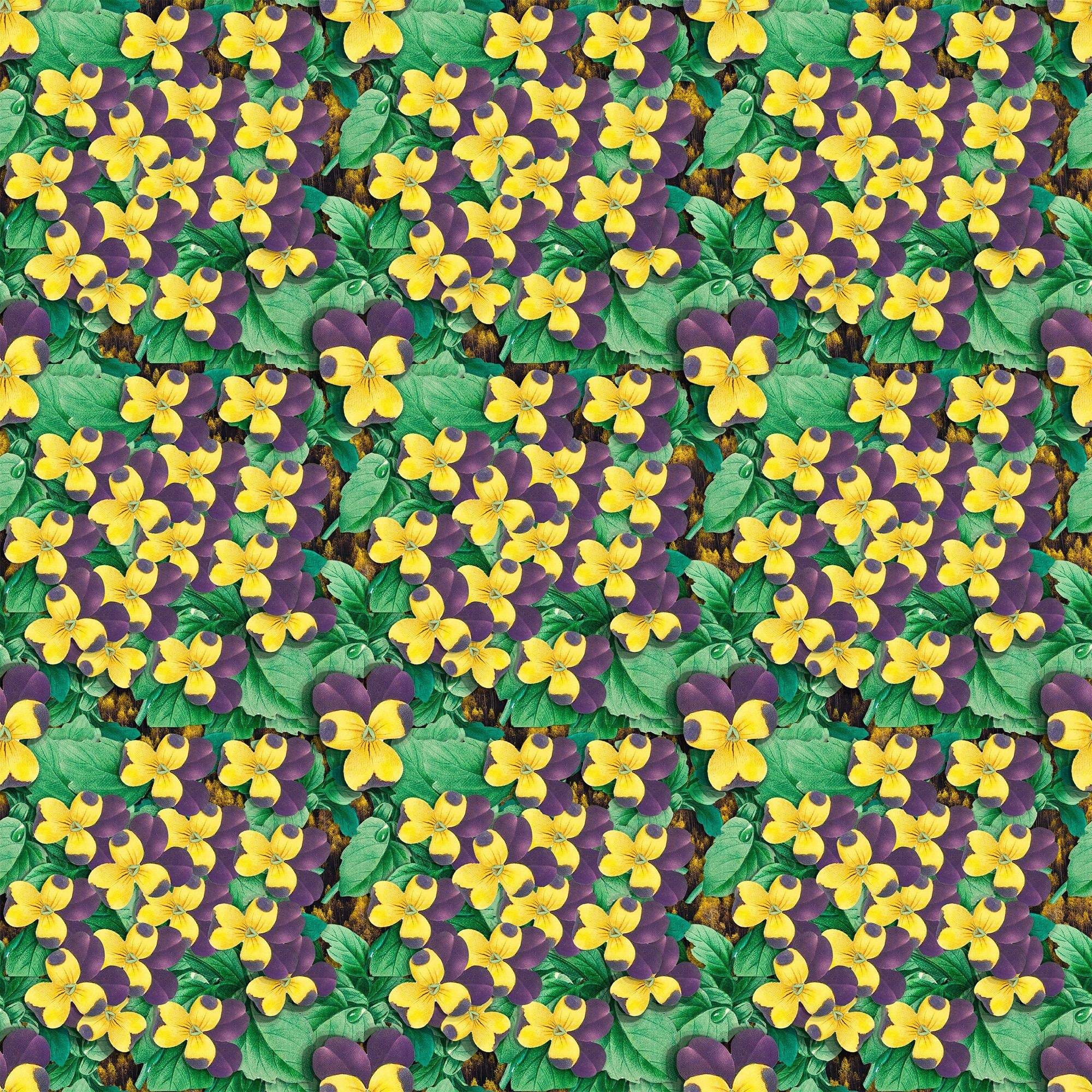 Layered floral botanical pattern - student project