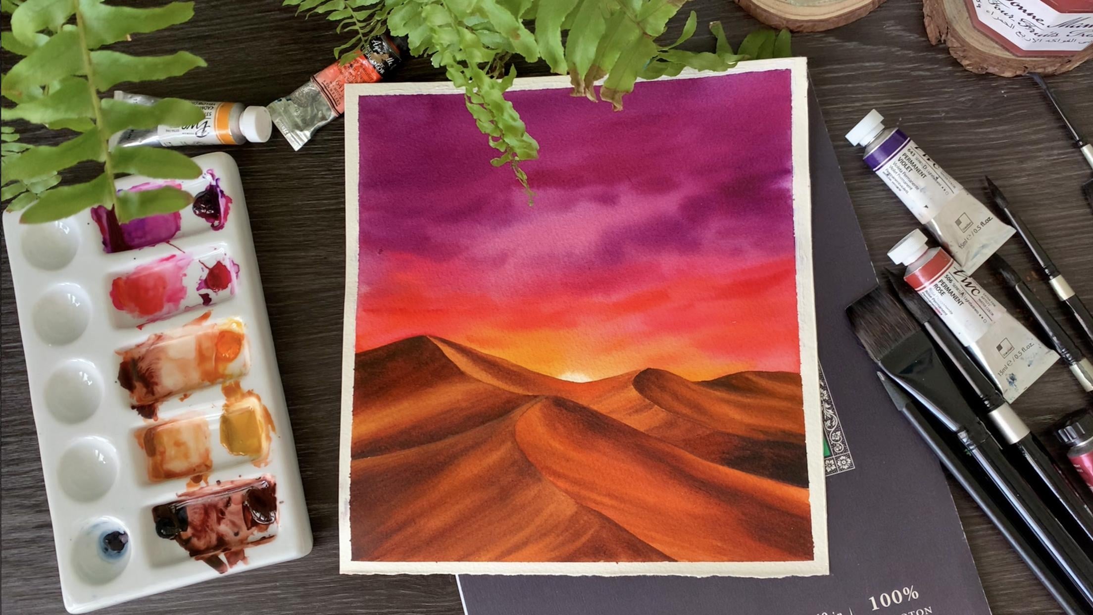Desert Sunset - student project