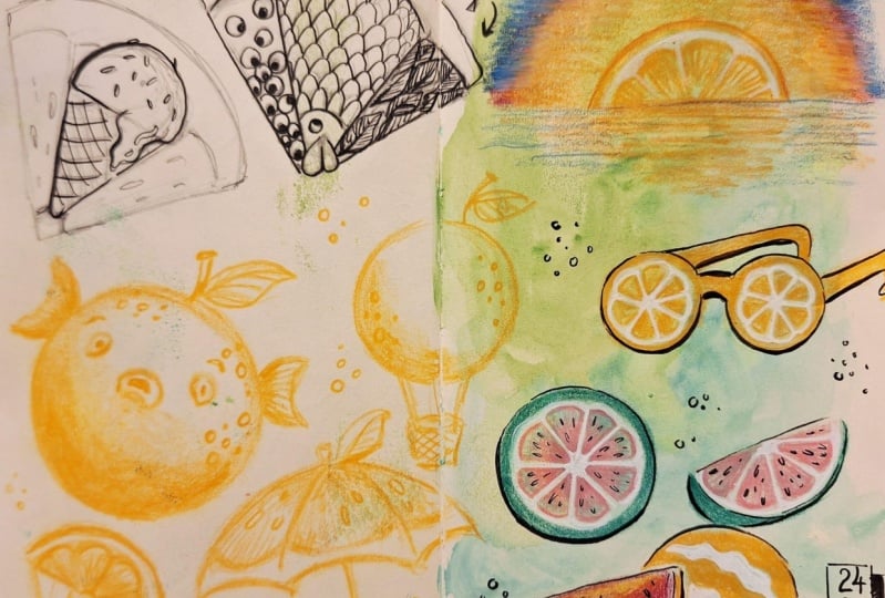 Orange can be hard sometimes but also fun!