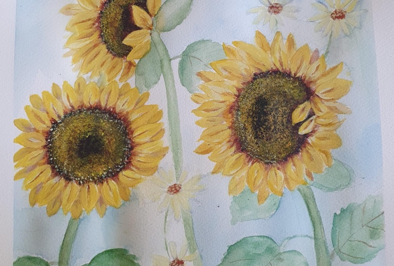 Sunflowers painting :))