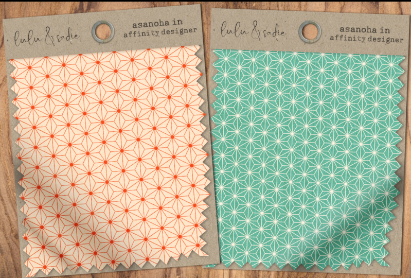 Seamless Asanoha Patterns in Affinity Designer