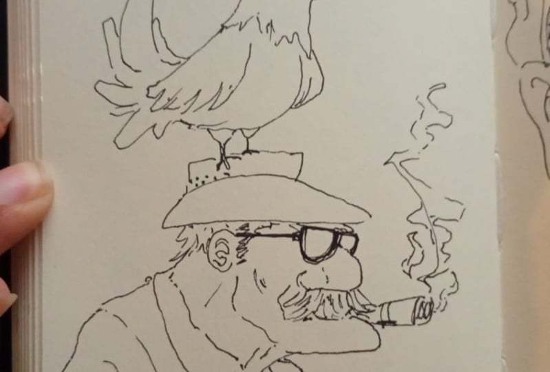 anciano del gallo