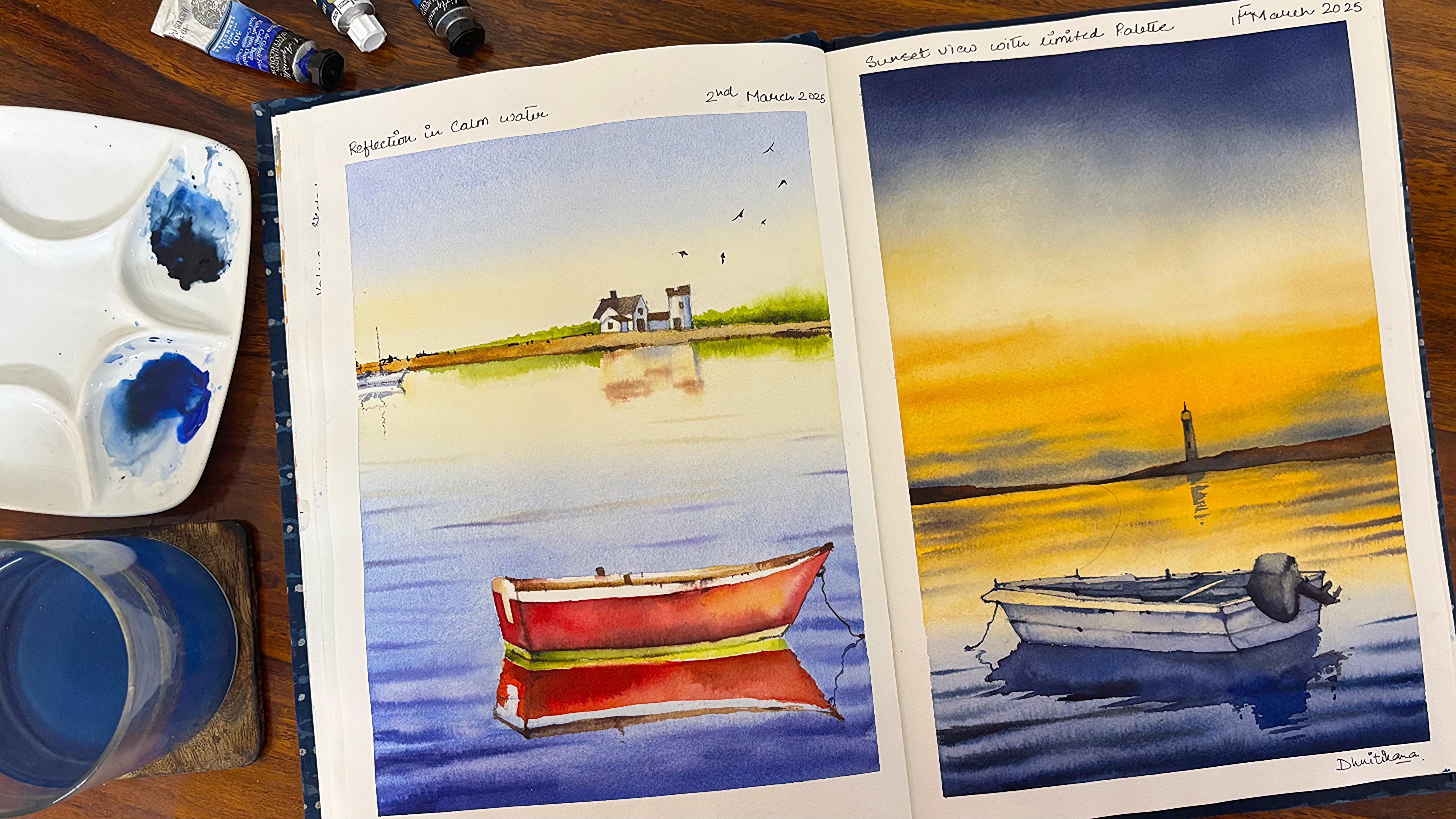 Boats & Reflection - student project