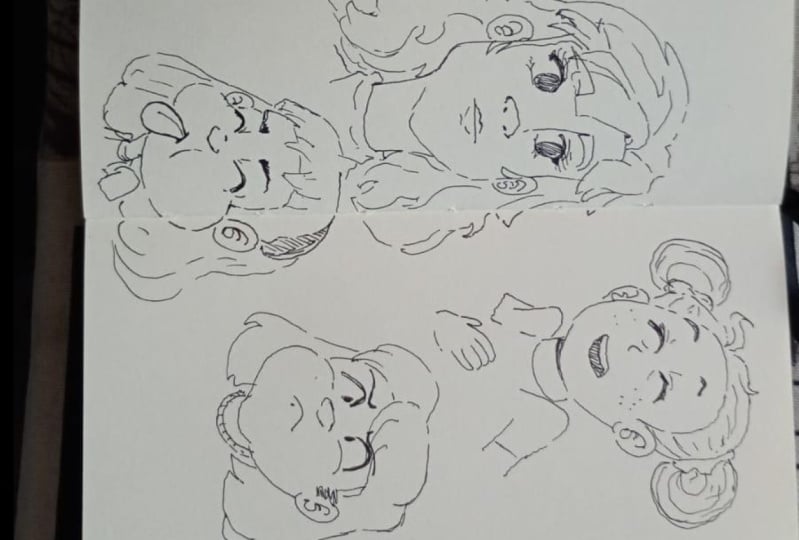 rostros caricaturas