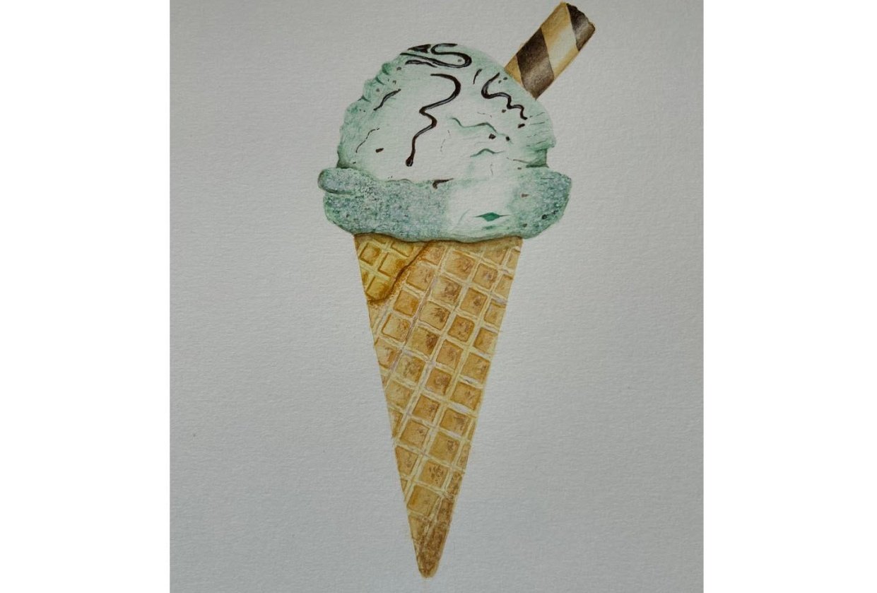 Paint Ice Creams in 3 Ways - Completed - student project