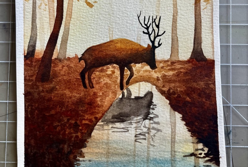 Deer in forest