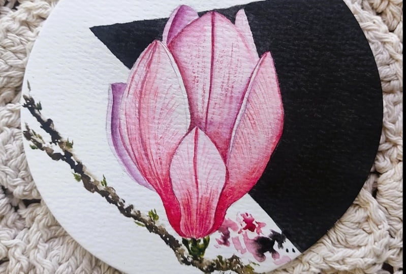 Watercolour Magnolia