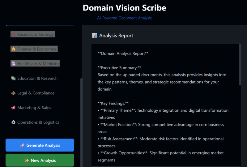 Domain Vision Scribe