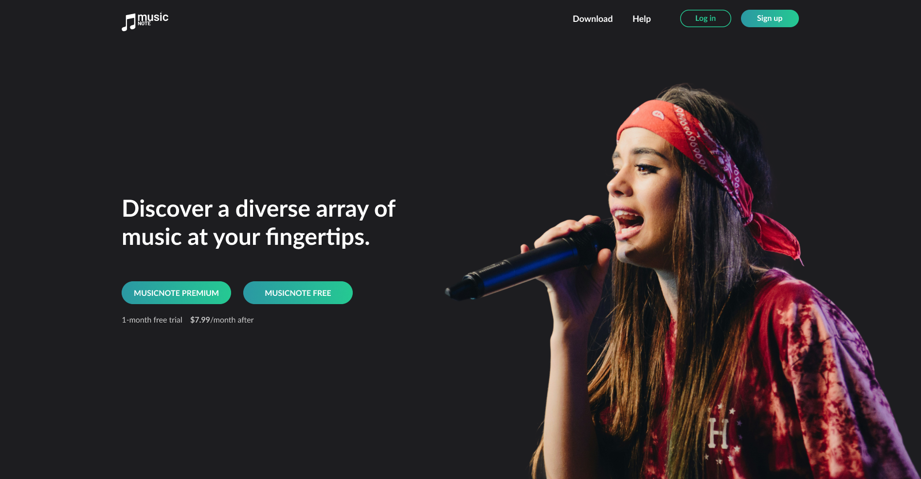 Music Website Class Project - student project
