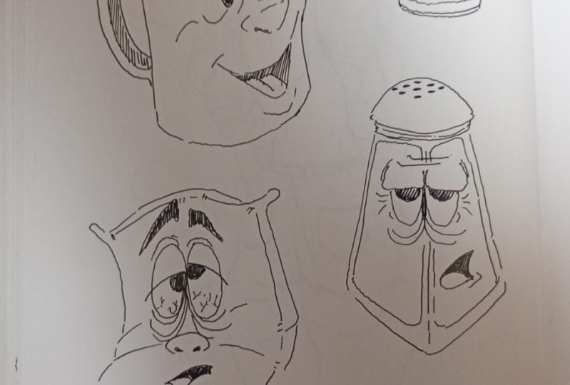 objetos caricaturizados