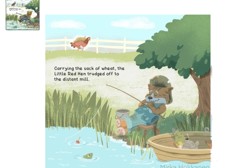 Thumbnail to final illustration