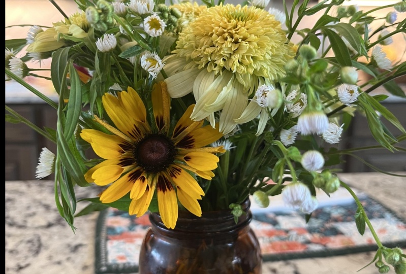 Backyard Floral Arrangement