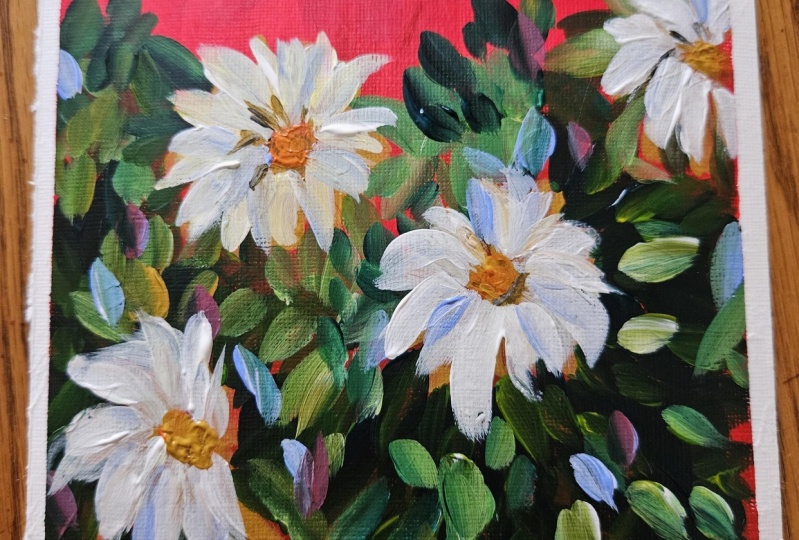 Daisy acrylic