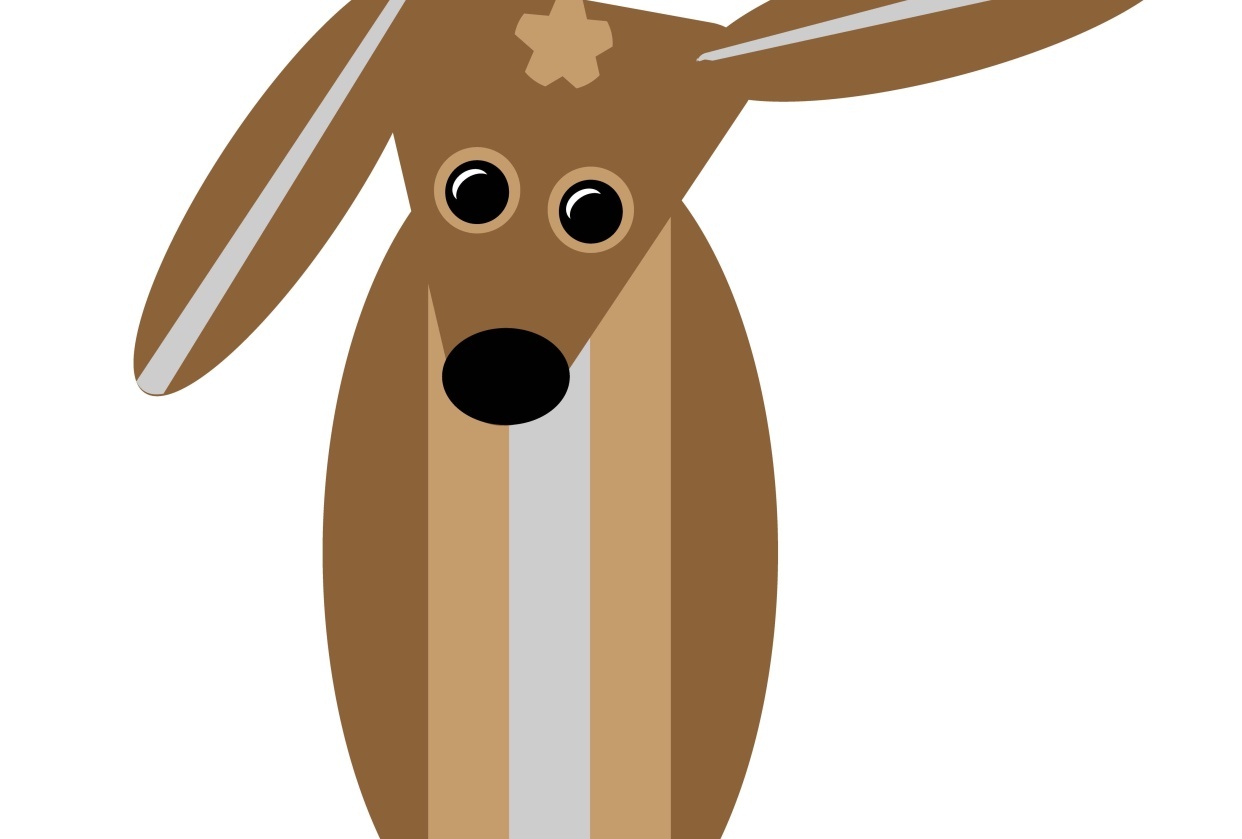 flat art puppy - student project