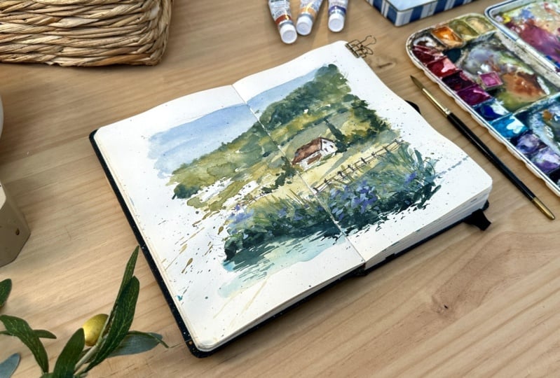 Sketchbook paintings
