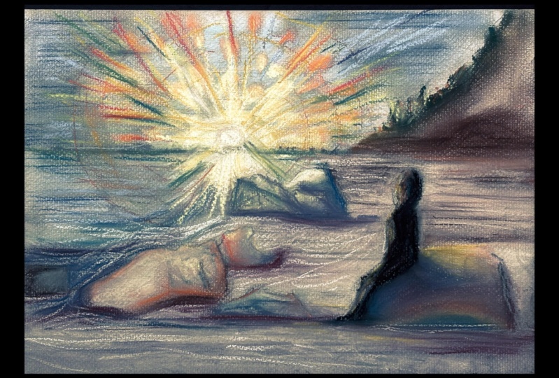 Hope:  Edvard Munch Inspired Landscape