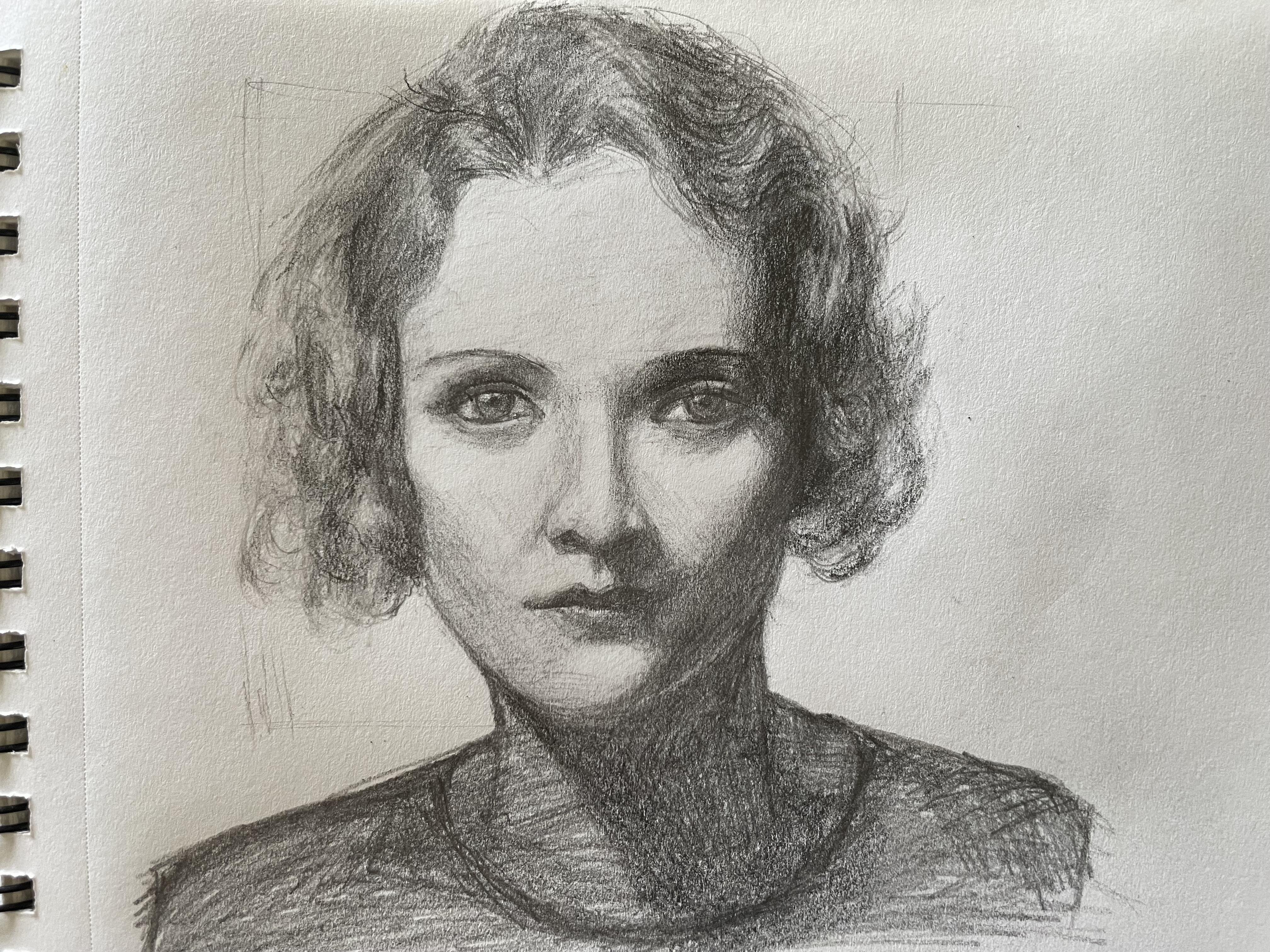 Portrait drawing - student project