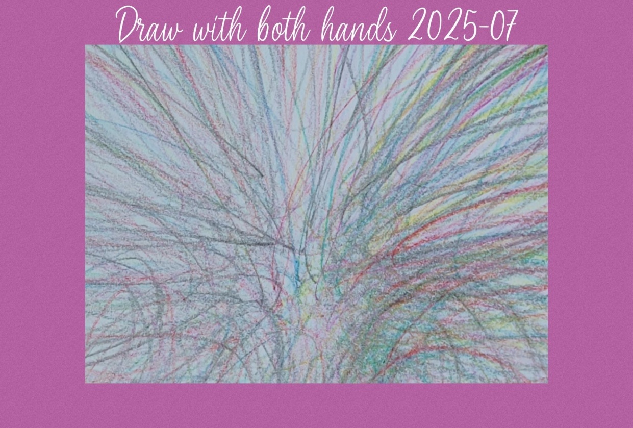 Annette B. Drawing with both hands - student project
