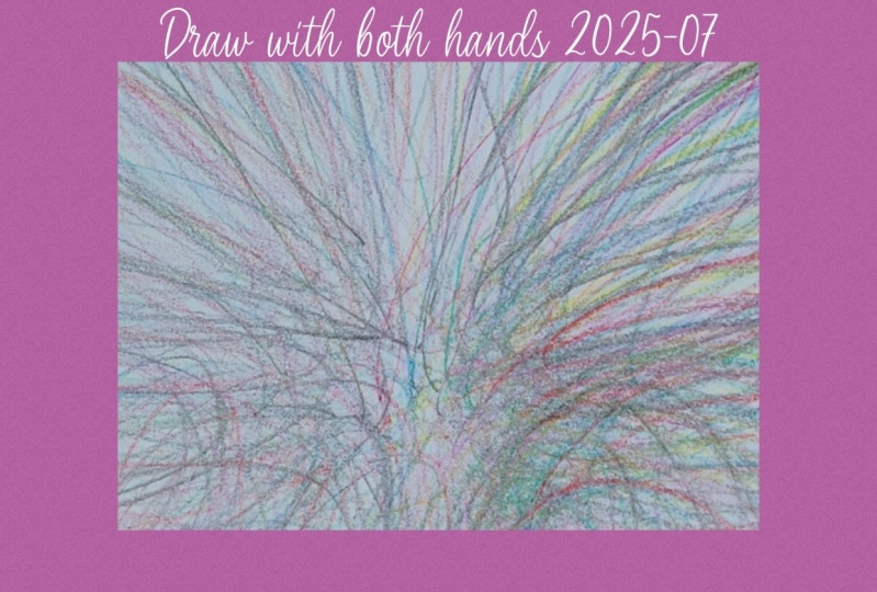 Annette B. Drawing with both hands