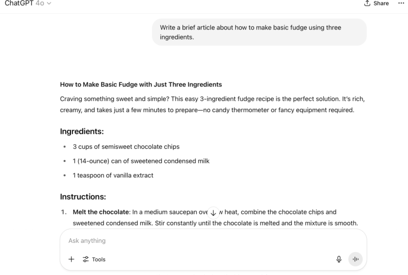 How to Make Basic Fudge with Just Three Ingredients