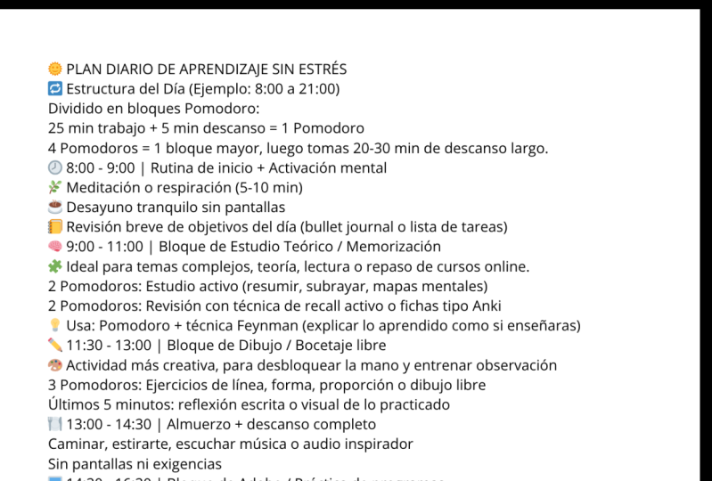 plan de aprendizaje